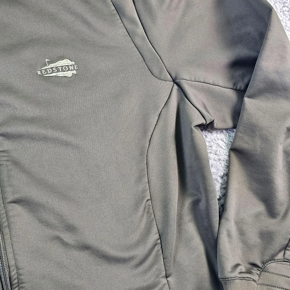 RLX Ralph Lauren Track Jacket Mens Large Green Full Zip Golf Softshell Redstone